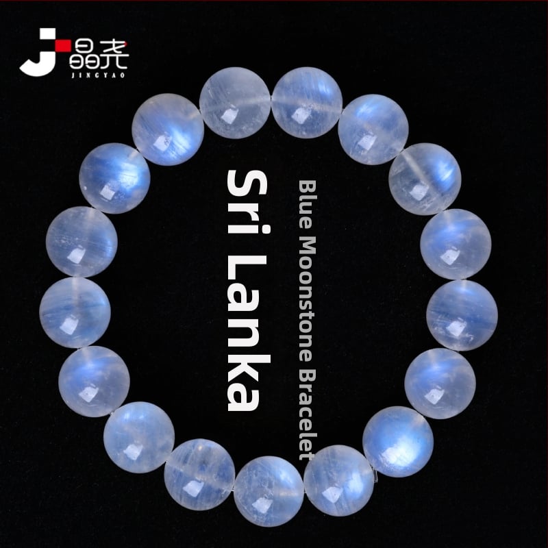 Käevõru kuukiviga, poleeritud pind, geomeetriline unisex disain, premium klass 10