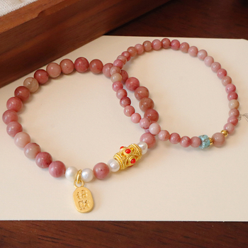 Ručno izrađena ženska kamena narukvica s geometrijskim dizajnom