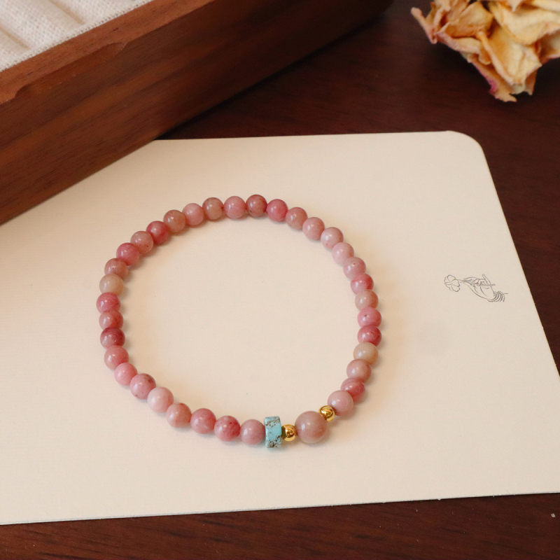 Ručno izrađena ženska kamena narukvica s geometrijskim dizajnom