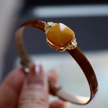 Privjesak od srebra S925, dvostruke namjene, kvadratni brojčanik, geometrijski vintage komad nakita za ruku