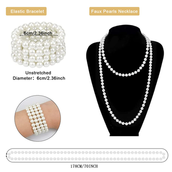 1920-ih stilu: set za kosu s perjem i nakitom – perle ugrađene, miješani materijali, ženski egzotični stil, uključuje dodatke za kosu + naušnice + ogrlica, proljeće 2024