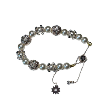 Set Colier și Brățară cu Perle – Lanț de Perle, Stil franțuzesc retro