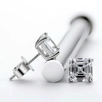 Set de bijuterii: cercei și colier din argint 925, cu pietre, lanț regulat, forme inimă/picătură/clopot