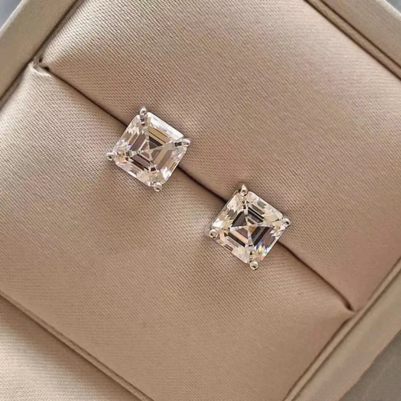 Set de bijuterii: cercei și colier din argint 925, cu pietre, lanț regulat, forme inimă/picătură/clopot