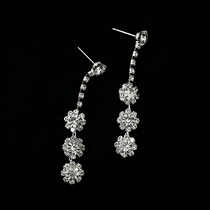 Set cercei și colier cu strasuri - electroplată, lanț normal, model: stele/soare și lună/nori/univers, pentru femei