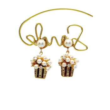 Naušnice - bakar, elektroplatiranje, sladak stil, za žene