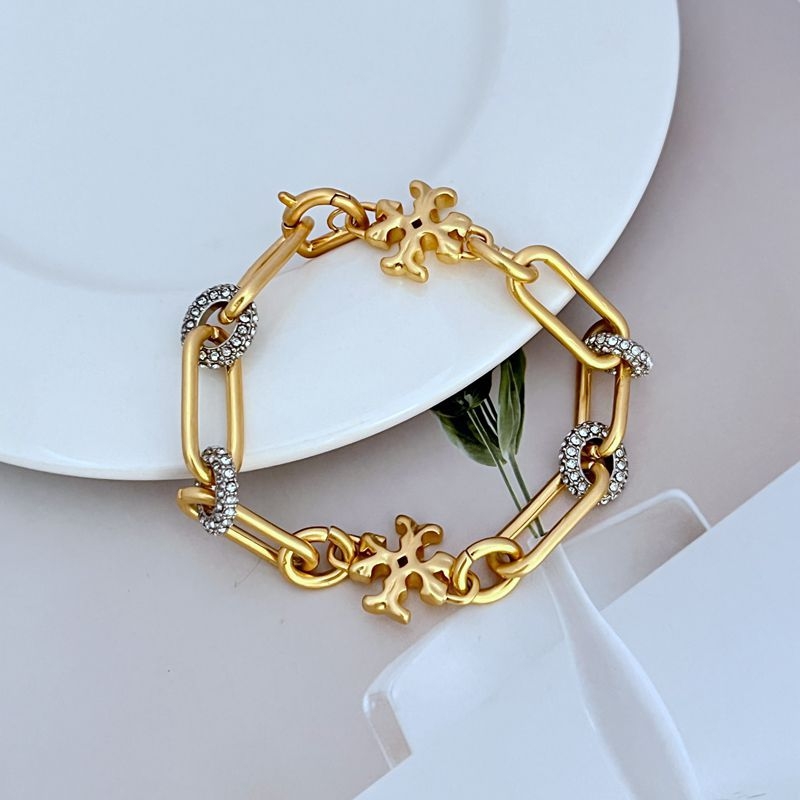 Ženski set nakita: metalni ogrlica i narukvica s geometrijskim zaobljenim 3D slovima, elektroplatirani završetak, uredski stil