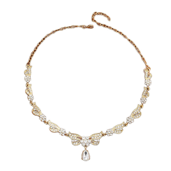 Twinkle set ogrlica i naušnice od Rhinestone, dijamantna obrada, lanac ključne kosti
