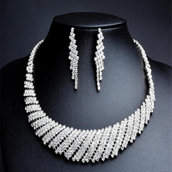 Set ogrlice i naušnica s rhinestones, claw chain lanac, elektroplatiranje, uzorak zvijezda/sunce i mjesec/kosmos, originalni dizajn, proljeće 2024, za žene