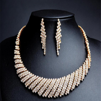 Set ogrlice i naušnica s rhinestones, claw chain lanac, elektroplatiranje, uzorak zvijezda/sunce i mjesec/kosmos, originalni dizajn, proljeće 2024, za žene