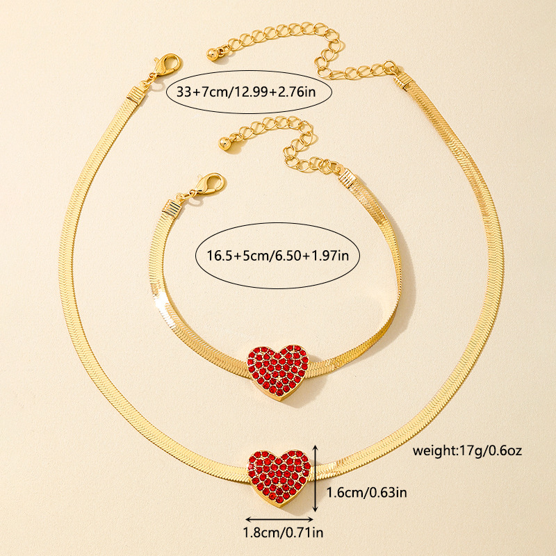 Set ogrlice i narukvice od legure sa zmijskim lancem, elektroplatiranje, zimska kolekcija 2024