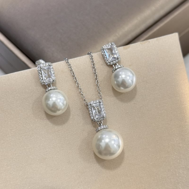 Set nakita od srebra 925: ogrlica, naušnice i prsten; standardni lanac; uzorak tikve