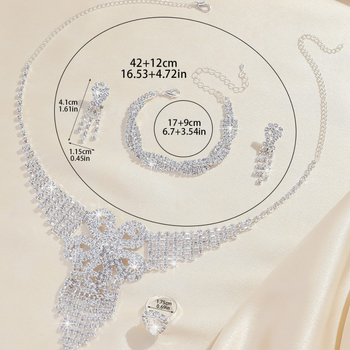 Ženski geometrijski ogrlica od bakarno-ionske legure, elektroplatirano, Rhinestone privjesak, običan lanac