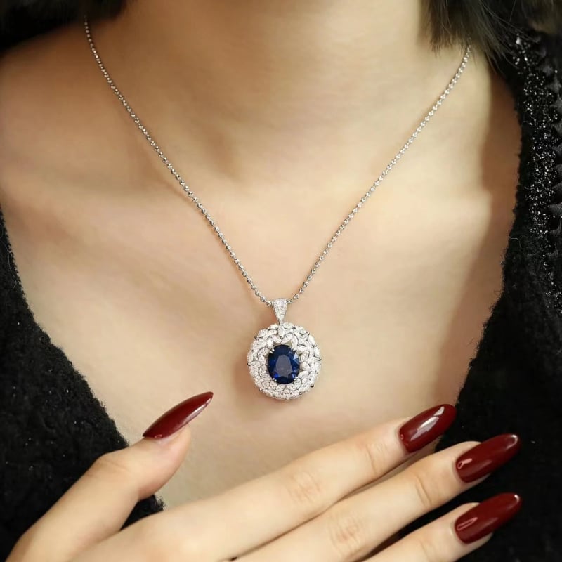 Set ogrlice i narukvice s umetkom od kamenja, bakar, elektroplatina, kuglični lanac