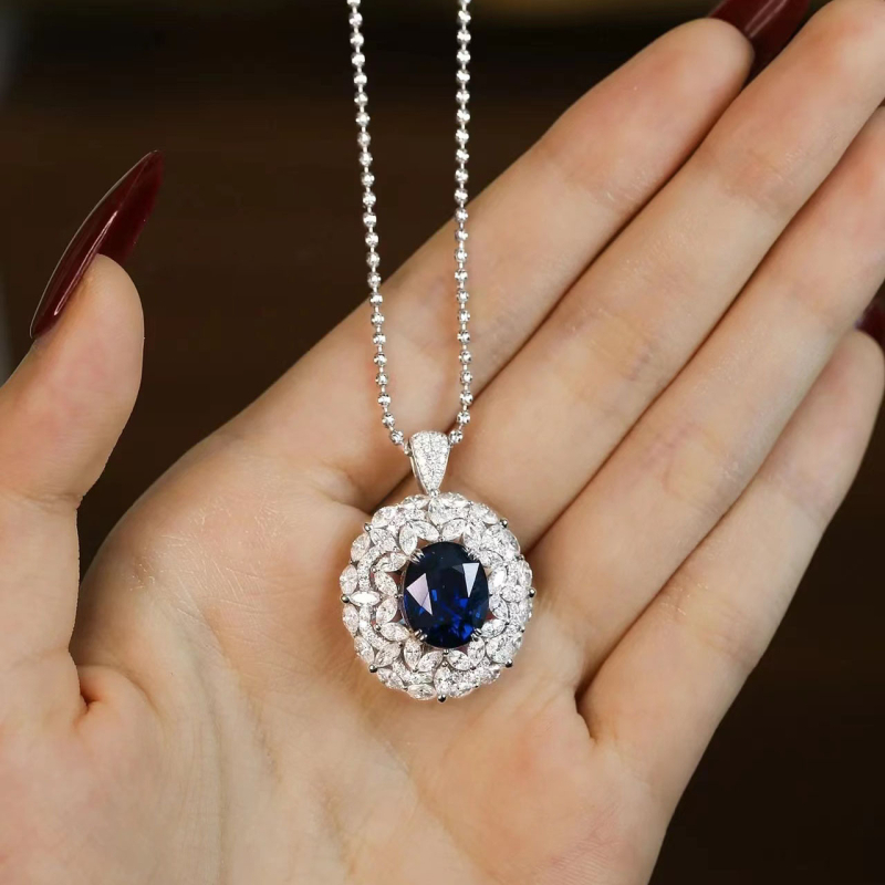 Set ogrlice i narukvice s umetkom od kamenja, bakar, elektroplatina, kuglični lanac