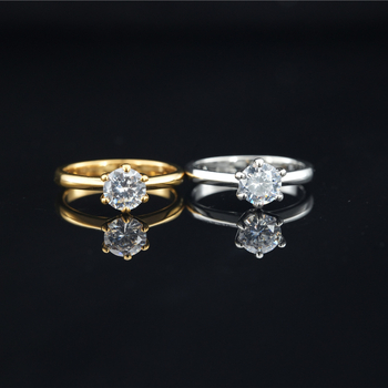 Prsten od titan čelika s moissanitom, geometrijski retro stil, Seiko završna obrada