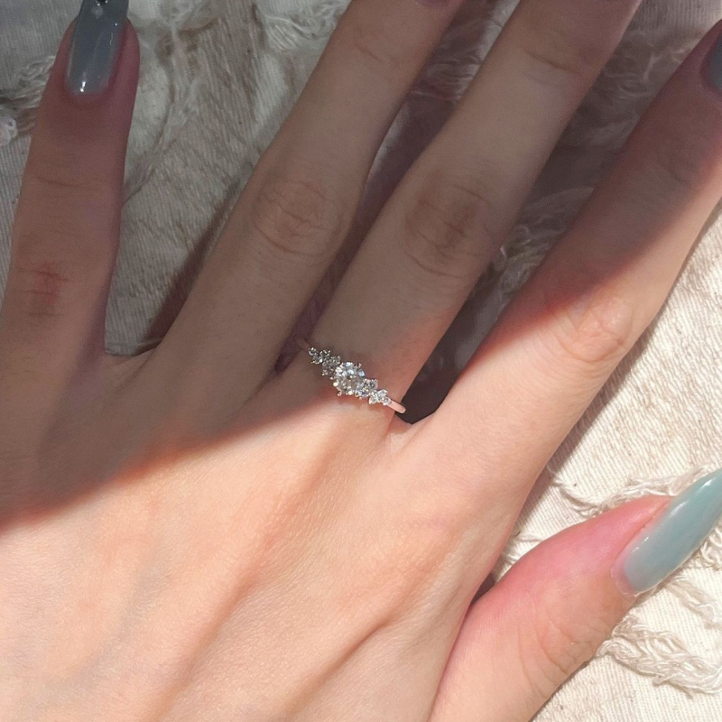 Állítható gyűrű, geometrikus és természetes stílus, kézzel készült kiegészítő, uniszex