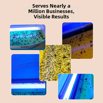 Стенно монтирана лампа за комари с лепяща уловка, UV лампа, ABS корпус, обхват 61 м²+, 1 година гаранция