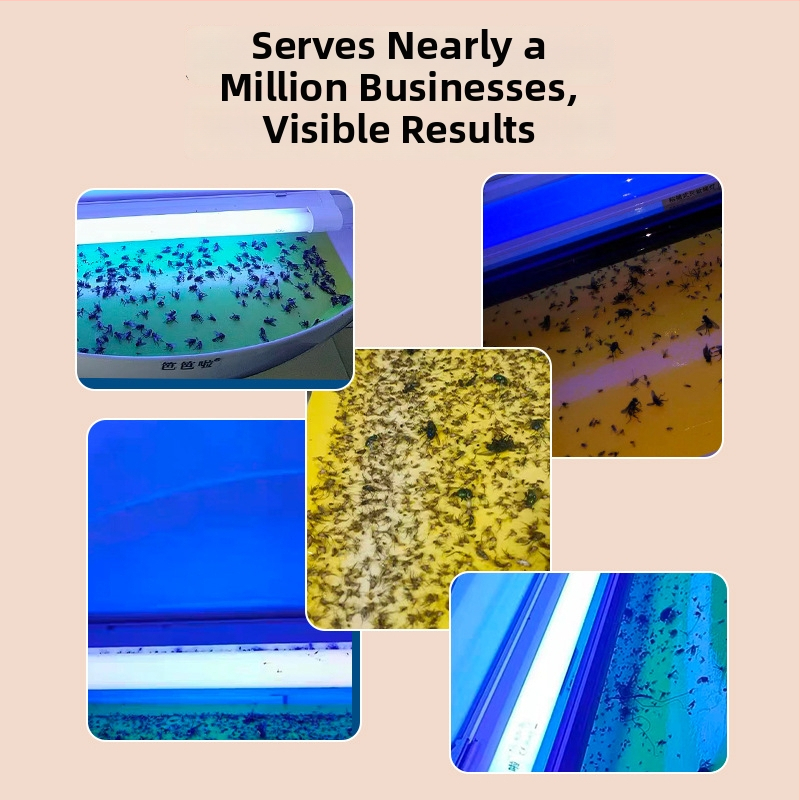 Стенно монтирана лампа за комари с лепяща уловка, UV лампа, ABS корпус, обхват 61 м²+, 1 година гаранция