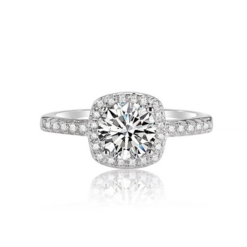 Réz gyűrű geometriás négyszögletes dizájnnal, négyszeres karos foglalat, elektroplakálás, nőknek szóló könnyű luxus ékszer