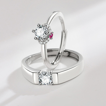 Ge Lin réz gyűrű pároknak, geometriai dizájn, galvanizált bevonat