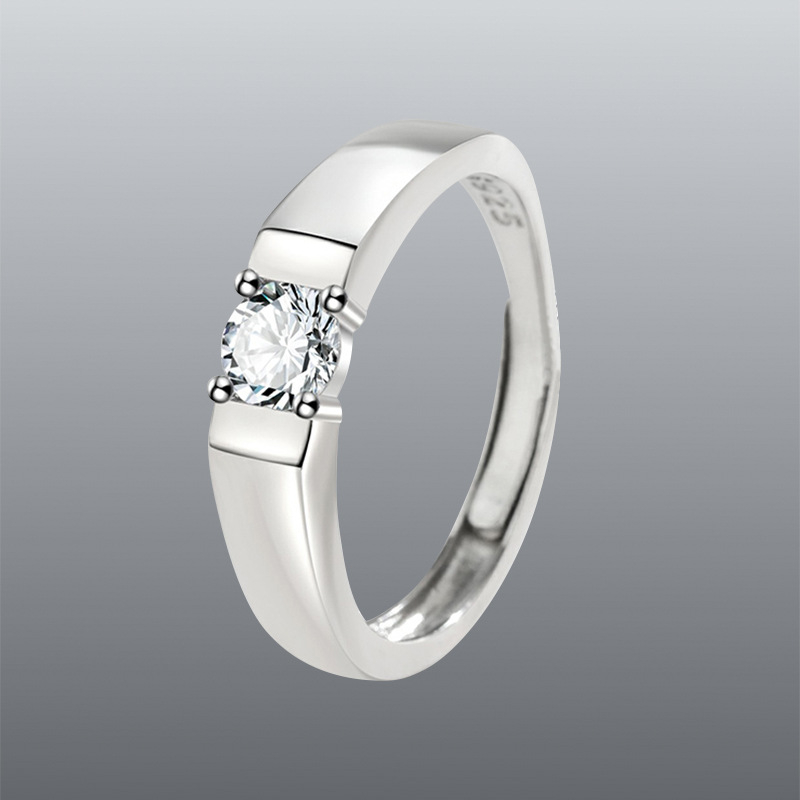 Ge Lin réz gyűrű pároknak, geometriai dizájn, galvanizált bevonat