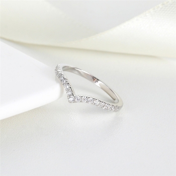 925-ös ezüst gyűrű, geometriai mintázat, elektroplatált felület, nőknek