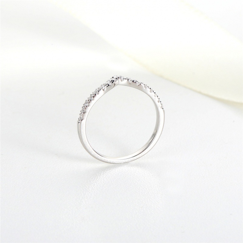 925-ös ezüst gyűrű, geometriai mintázat, elektroplatált felület, nőknek