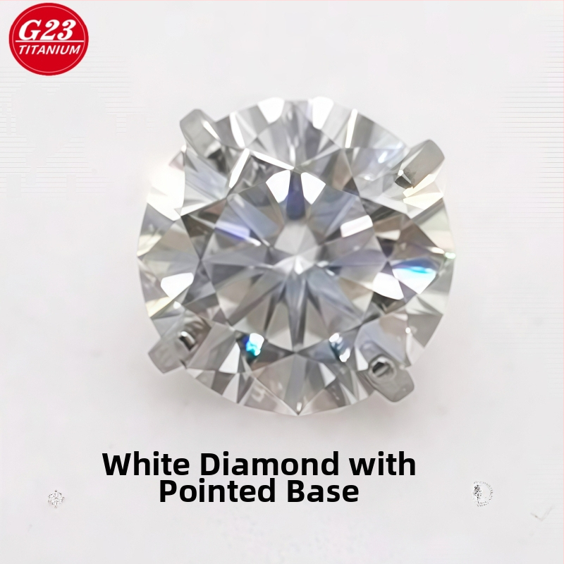 Ģeometriski četrkājie ausu pirkstiņi no G23 titāna sakausējuma, pulēta virsma