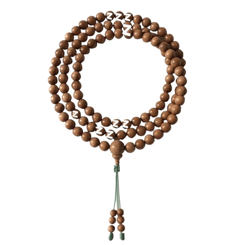 Narukvica od sandalovine s 108 Buddha perlama, aromatsko drvo, unisex