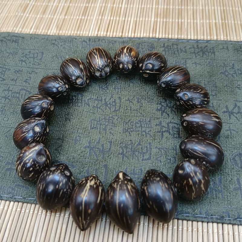 Ručni narukvica od Bodhi sjemenki s Buddha perlama, motiv bogatstva u ljubičasto-zlatnoj boji, unisex za parove