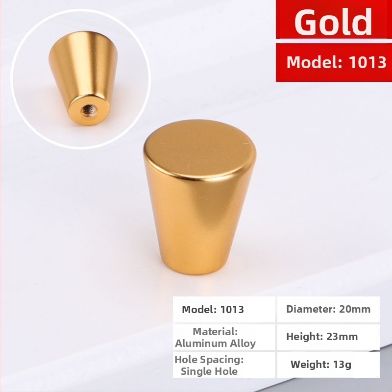 Skapja/atvilktnes rokturis, apaļš, ar vienu caurumu, no alumīnija sakausējuma, matēts virsmas