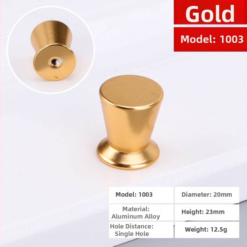 Skapja/atvilktnes rokturis, apaļš, ar vienu caurumu, no alumīnija sakausējuma, matēts virsmas