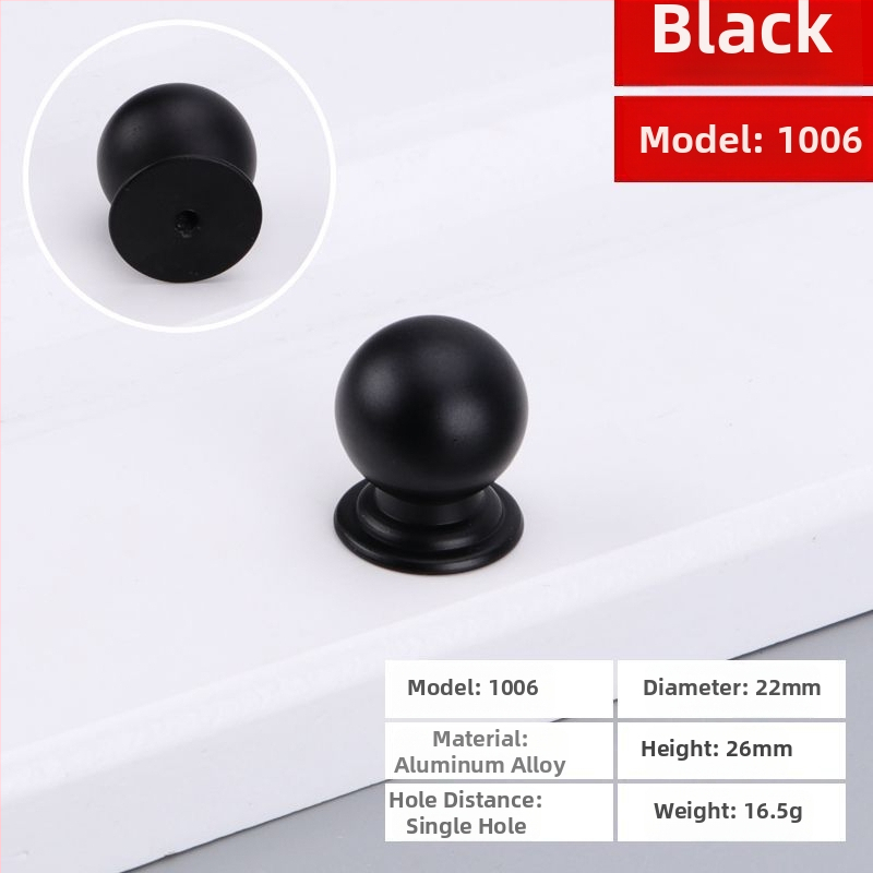 Skapja/atvilktnes rokturis, apaļš, ar vienu caurumu, no alumīnija sakausējuma, matēts virsmas