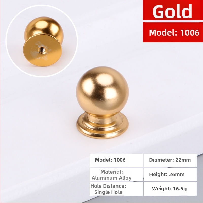 Skapja/atvilktnes rokturis, apaļš, ar vienu caurumu, no alumīnija sakausējuma, matēts virsmas