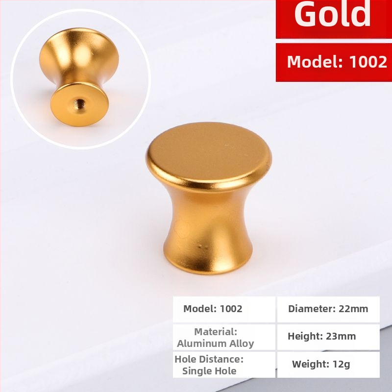 Skapja/atvilktnes rokturis, apaļš, ar vienu caurumu, no alumīnija sakausējuma, matēts virsmas