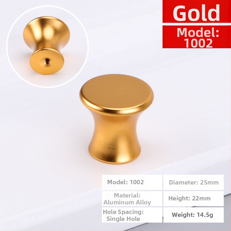 Skapja/atvilktnes rokturis, apaļš, ar vienu caurumu, no alumīnija sakausējuma, matēts virsmas