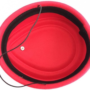 Καπέλο αεροσυνοδού – φελτ από μαλλί, μονοχρωμικός σχεδιασμός, κομψός θόλος, δυνατότητα εκτύπωσης λογότυπου