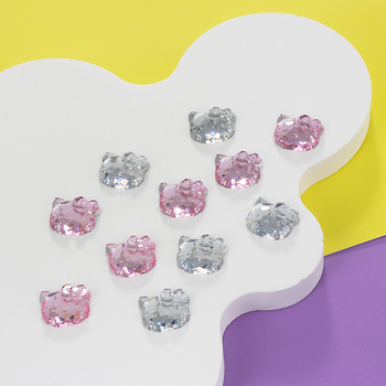 DIY dodaci za nakit, akril, ekološki, ravna baza mačje glave, jesen 2024 izdanje