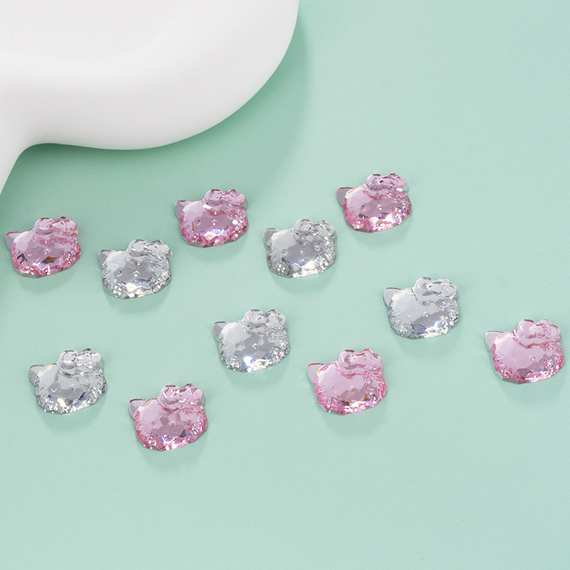 DIY dodaci za nakit, akril, ekološki, ravna baza mačje glave, jesen 2024 izdanje