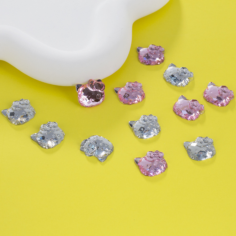 DIY dodaci za nakit, akril, ekološki, ravna baza mačje glave, jesen 2024 izdanje