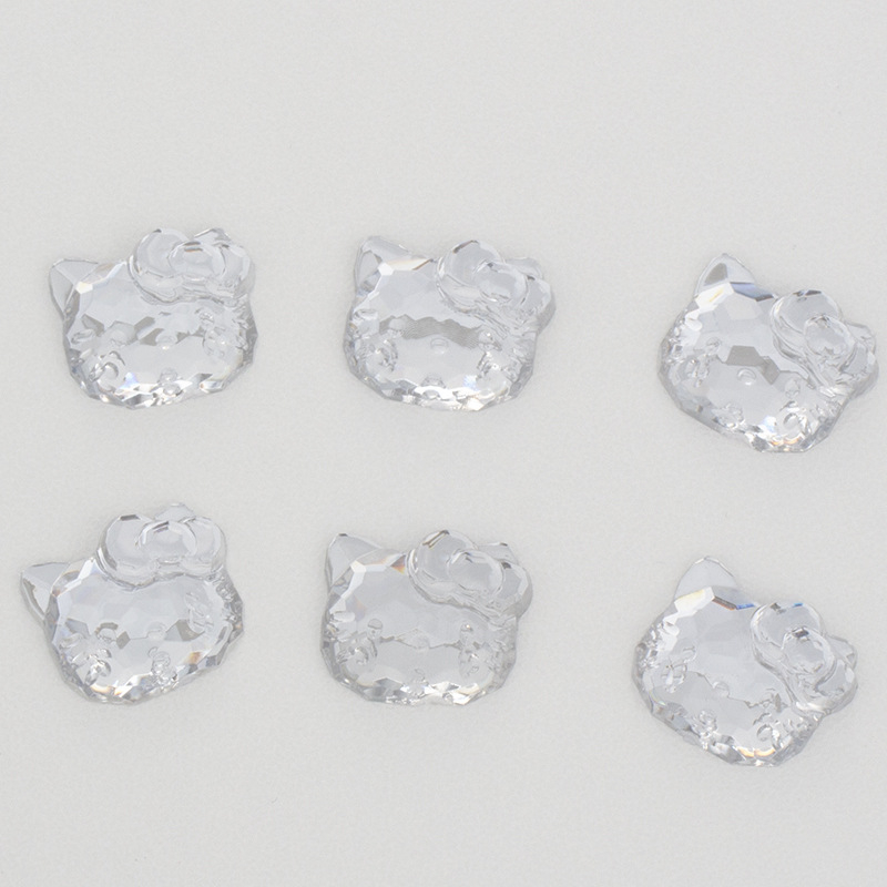 DIY dodaci za nakit, akril, ekološki, ravna baza mačje glave, jesen 2024 izdanje