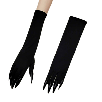 Halloween kandže rukavice s dugim noktima (Materijal: tkanina; Stil: prstne rukavice; Monohromatski uzorak; Obrada: mat; Spol: Unisex)