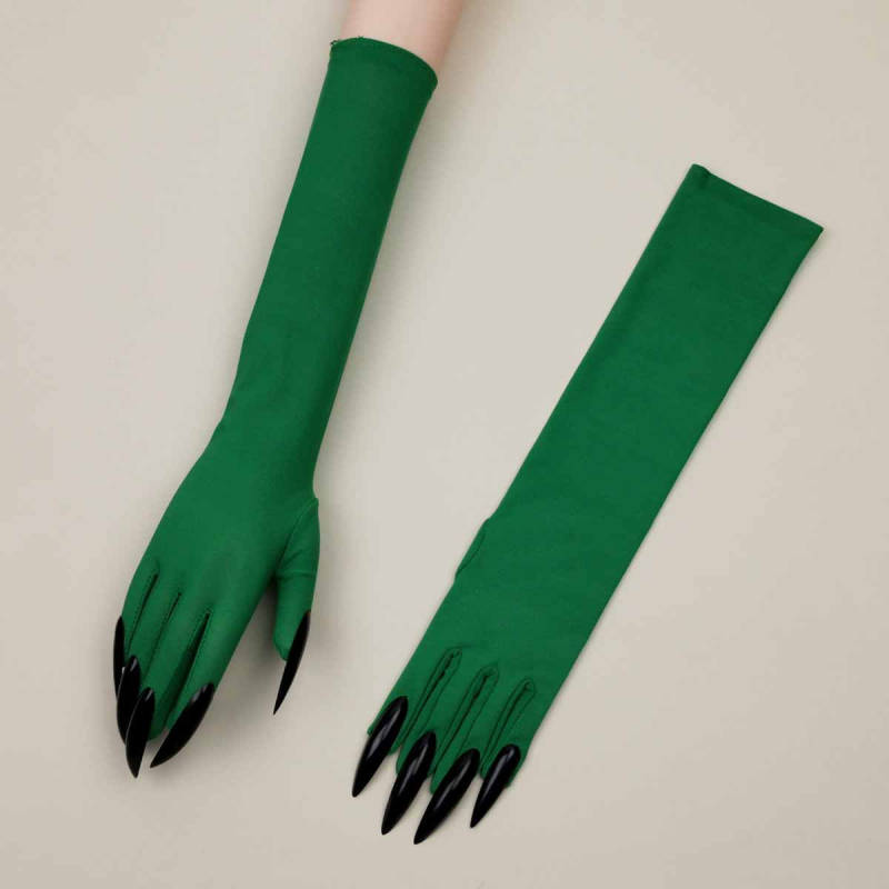 Halloween kandže rukavice s dugim noktima (Materijal: tkanina; Stil: prstne rukavice; Monohromatski uzorak; Obrada: mat; Spol: Unisex)