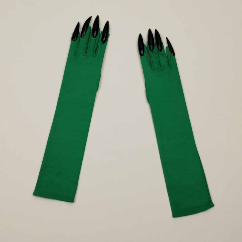 Halloween kandže rukavice s dugim noktima (Materijal: tkanina; Stil: prstne rukavice; Monohromatski uzorak; Obrada: mat; Spol: Unisex)
