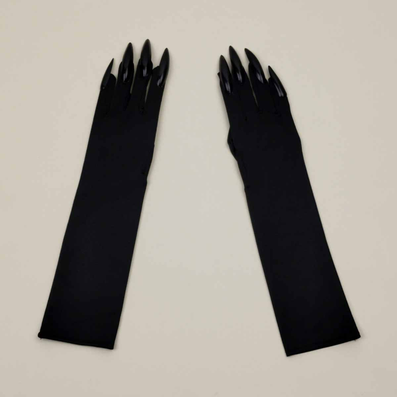 Halloween kandže rukavice s dugim noktima (Materijal: tkanina; Stil: prstne rukavice; Monohromatski uzorak; Obrada: mat; Spol: Unisex)