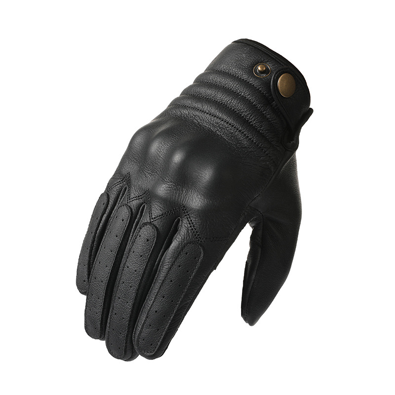 Motociklističke rukavice – Unisex, teleća koža, Harley Retro stil, sve sezone, protuklizne za vožnju na otvorenom