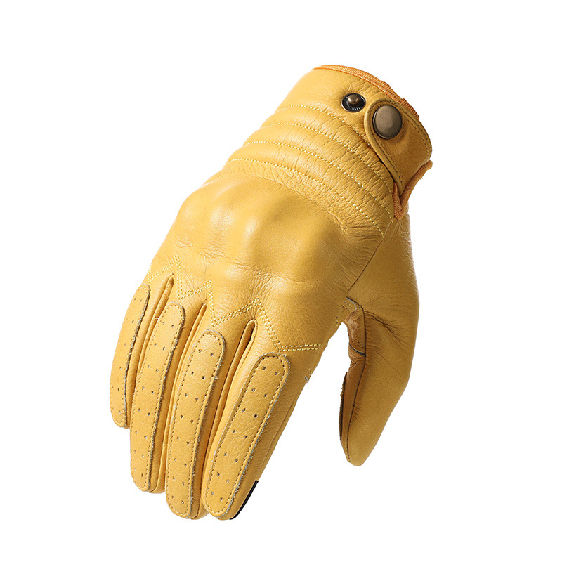 Motociklističke rukavice – Unisex, teleća koža, Harley Retro stil, sve sezone, protuklizne za vožnju na otvorenom