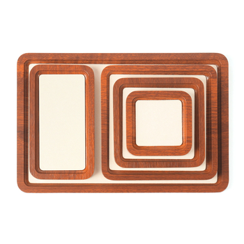 Ékszerek kiállítására szolgáló fa tálca, egyszintes, művészi stílus, összeszerelés