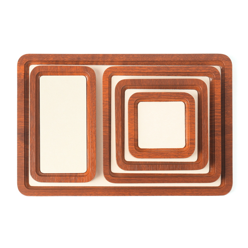 Ékszerek kiállítására szolgáló fa tálca, egyszintes, művészi stílus, összeszerelés